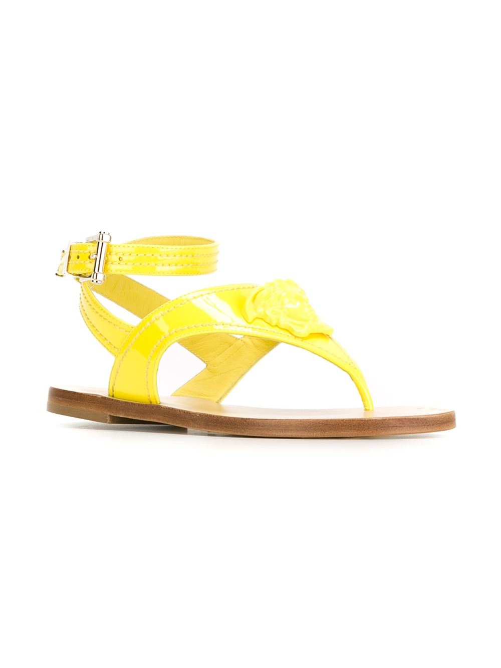 versace medusa thong sandals